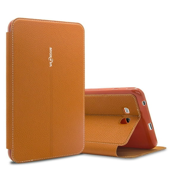 Mignova Galaxy Tab E Lite 7.0 T113 Case , Tab 3 Lite Case - Premium Leather Ultra Slim Lightweight Auto Sleep Wake Cover For Samsung Galaxy Tab 3 Lite 7.0 / Tab E 7" Lite T110 T111 T113 T116(Brown)