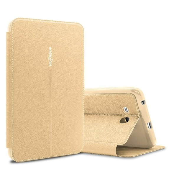 Mignova Galaxy Tab E Lite 7.0 T113 Case , Tab 3 Lite Case - Premium Leather Ultra Slim Lightweight Auto Sleep Wake Cover For Samsung Galaxy Tab 3 Lite 7.0 / Tab E 7" Lite T110 T111 T113 T116(Gold)