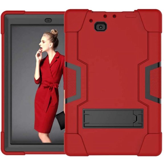 Mignova for RCA 10 Viking Pro/Atlas 10 Pro Case, Drop-Proof and Shock-Resistant Rugged Hybrid case with Built-in Stand,for RCA 10 Viking Pro(RCt6a03w13)/Atlas 10 Pro(RCT6B06P23H)(Red/Black)