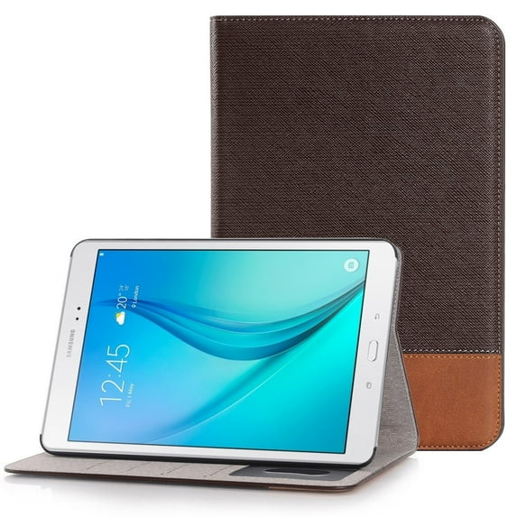 Mignova Samsung Galaxy Tab A 8.0 folio Case - , Kickstand ,Card Pocket Folio Leather Case Cover for Galaxy Tab A Tablet 8.0 inch, SM-T350 P350 (Galaxy Tab A 8.0 (T350) (Dark Brown)