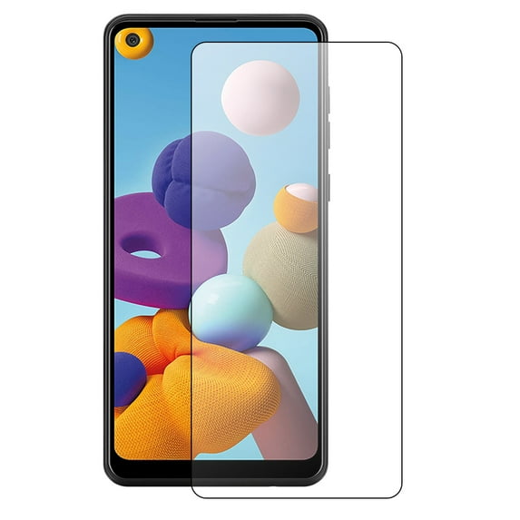 Mignova Screen Protector For Samsung Galaxy A21 6.5 inch Tempered Glass 2.5D Arc Edges Screen Replacement Easy Frame Installation High Definition Fingerprint Free Case Friendly -Clear 1 Pcs