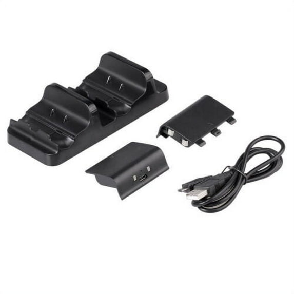 Mignova Xbox One Controller Charger, Dual Xbox One/One S/One Elite Charging Station with 2 Rechargeable Battery Charge Kit compatible with Xbox One X/One S/One Elite