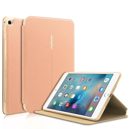 Mignova iPad Mini 4 Case ,Premium Leather Folio Stand Cover Case with Multi-Angle Viewing Auto Wake-Sleep Function Front Pocket Corner Protection for Apple iPad Mini 4 / iPad Mini 5th 2019(Rose Gold)