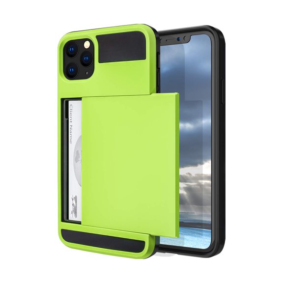 Mignova iPhone 11 Pro 5.8 inch case,Rugged Double-Layer Protection Card Holder Shockproof and Drop-Proof Protection Hard Shell Mixed Rubber Armor(Green)