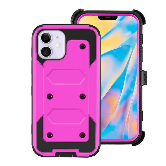 Mignova for iPhone 12 Mini 5.4 inch Case ,Built in Screen Protector Full Body Heavy Duty Protection Shock Reduction Bumper Phone Case Cover for Apple iPhone 12 Mini 5.4 inch 2020 (Purple)