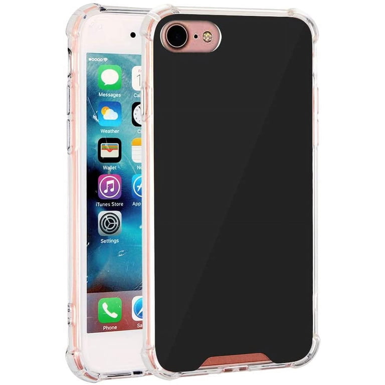 Mignova for iPhone SE 2020/8/7 case, Back Cover Bright Reflection