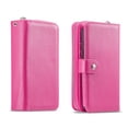 thumbnail image 1 of Mignova iPhone XS/X case,2-in-1 Zipper Wallet Case for iPhone XS/X 5.8 inch PU Case Removable - Leather Flap Wallet Case Cover(Rose red), 1 of 7