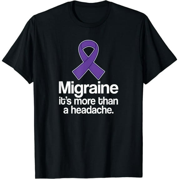 Migraine Awareness Ribbon T-shirt Headache Tee