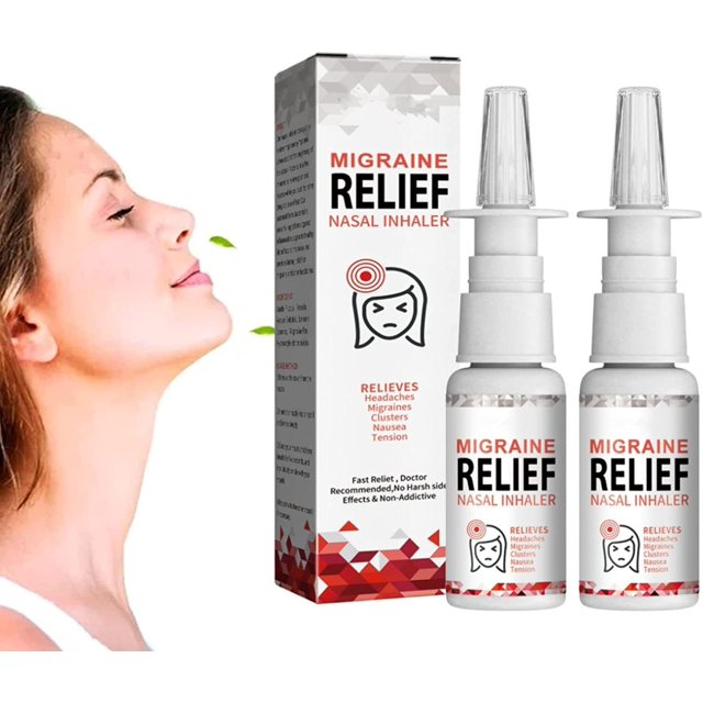 Migraine Relief Nasal Inhaler for Headaches & Tension Relief 30ml Nose