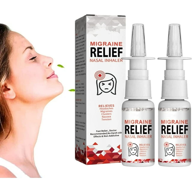 Migraine Relief Nasal Inhaler for Headaches & Tension Relief 30ml