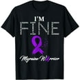 thumbnail image 1 of Migraine Warrior I'm, Fine T-Shirt mens t 'mhirt men，black，women，misfits，journey ，boys, 1 of 4
