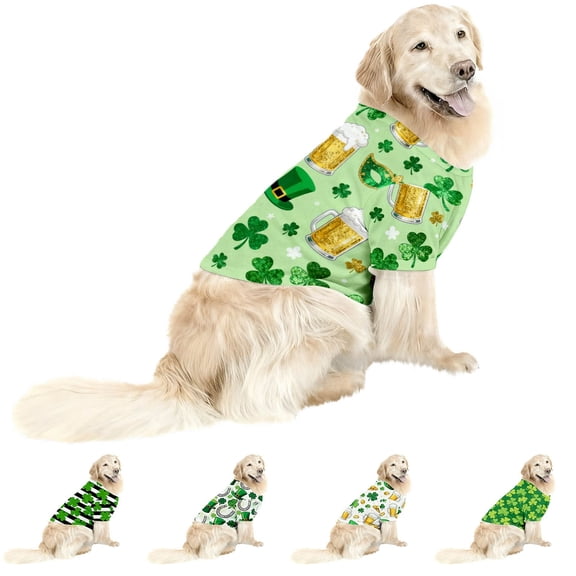 Migroa Dog Christmas Vest, Holiday Pet Costume for Family Gathering, Photo, Gift for Pet Lovers Mint Green Xxl