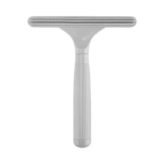 Migroa Double Sided Pet Hair Remover Manual Fur Scraper Tool for Cat Dog Grooming Cleaning Sofa Carpet Bed Furniture Grey