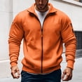 thumbnail image 1 of Migroa Full Zip Long Sleeve Sweatshirt Coat, Men's Full Zip Long Sleeve Sweatshirt Jacket, Casual Sporty Outerwear Coat, Loose Fit for Fall Winter Running Gym Casual Sporty Jacket Men Running, Gym,, 1 of 7