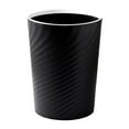 thumbnail image 1 of Migroa Small Trash Can, Plastic Wastebasket for Bathroom Kitchen, Modern Round Garbage Bin for Office Dorm Bedroom Laundry Room Black, 1 of 8