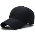 thumbnail image 1 of Migroa Summer Mesh Baseball Cap Breathable Unstructured Sports Hat Athletic Fitted Cap Mesh Adjustable Plain Hat Running Trucker Hat for Women Dark Gray One Size, 1 of 6