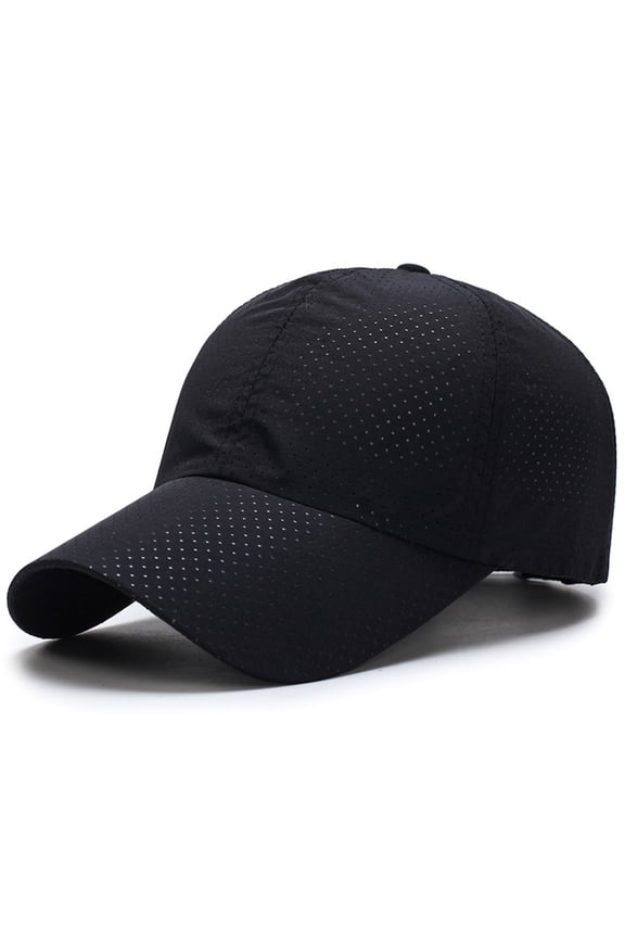 Summer Mesh Baseball Cap Breathable Unstructured Sports Hat Athletic Fitted Cap Mesh Adjustable Plain Hat Running Trucker Hat for Women Dark Gray One Size