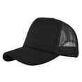 thumbnail image 1 of Migroa Trucker Hat Baseball Cap Women Men Unstructured Dad Hat Blank Adjustable Snapback Mesh Back Baseball Cap Lightweight Snapback Hats for MenBlackOne Size, 1 of 6
