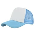 thumbnail image 1 of Migroa Trucker Hat Baseball Cap Women Men Unstructured Dad Hat Blank Adjustable Snapback Mesh Back Baseball Cap Lightweight Snapback Hats for MenSky BlueOne Size, 1 of 4