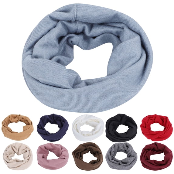 Migroa Winter Warm Cotton Neck Gaiter Scarf, Lightweight Fleece Lining for Women Men, Cold Weather Outdoor Face Mask Navy Universal Fit