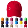 thumbnail image 1 of Migroa Womens Baseball Caps Cute Heart Dad Hat Adjustable Unisex Cap for Workout Outdoor Walk And Everyday Wear Beige One Size, 1 of 5