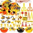 thumbnail image 1 of Miguan 135 pcs Construction Sensory Bin Items Construction Counting Sorting Sensory Bin Filler Fine Motor for Spring Summer Sorting Counting Decor Home Decoration Birthday Gift, 1 of 7