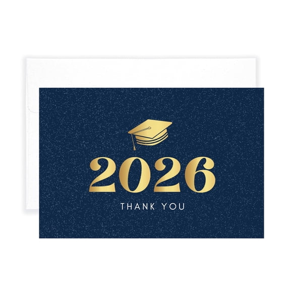 Miguan 50 Pack 4" x 6" Graduation Thank You Cards with Self-adhesive Envelopes for College & High School Commencement