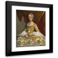 thumbnail image 1 of Miguel Cabrera 15x18 Black Modern Framed Museum Art Print Titled - Mrs. Maria De La Luz Padilla and (Gomez De) Cervantes, 1 of 5