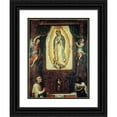 thumbnail image 1 of Miguel Cabrera 19x24 Black Ornate Framed Double Matted Museum Art Print Titled: Altarpiece of the Virgin of Guadalupe with Saint John the Baptist, Fray Juan De Zumarraga and Juan D, 1 of 5