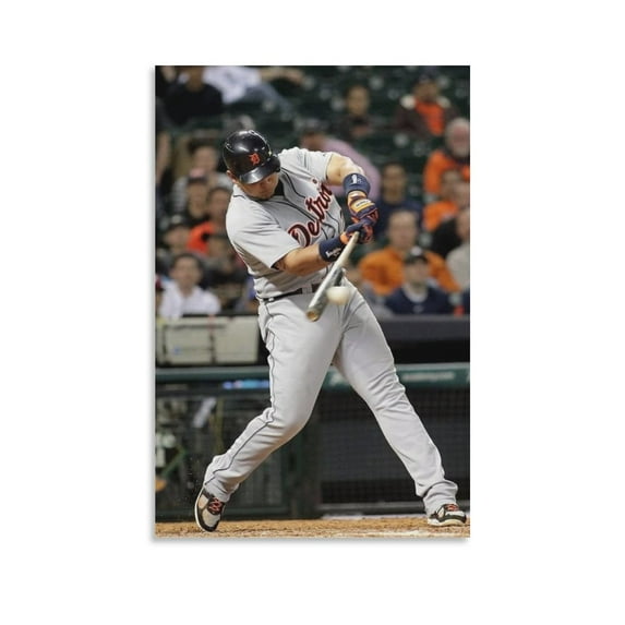 Miguel Cabrera Canvas Poster Wall Art Poster Scroll Canvas Painting Picture Living Room Decor Home 12x18inch(30x45cm)