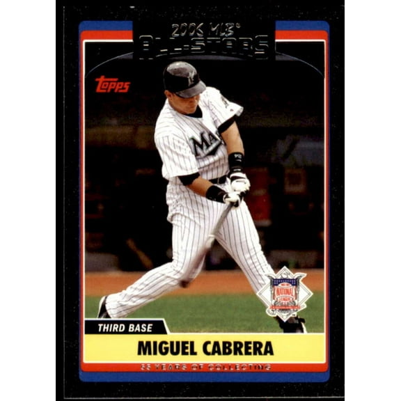 Miguel Cabrera Card 2006 Topps Update Black #UH275