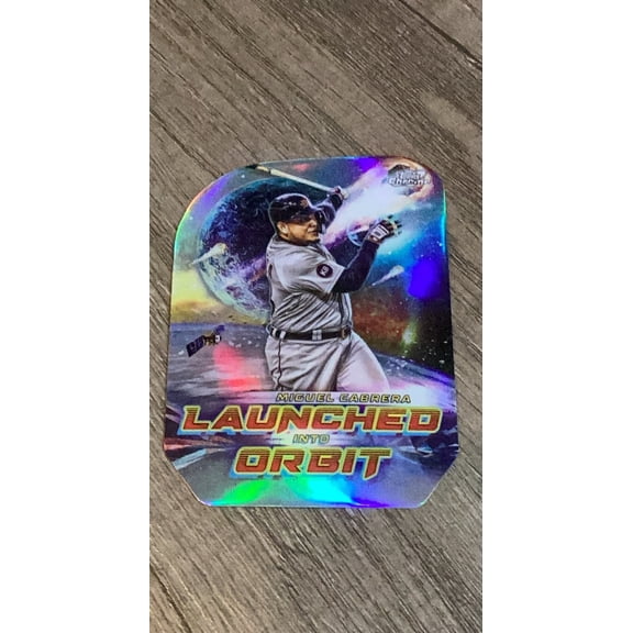 Miguel Cabrera MLB Detroit Tigers 2023 Topps Chrome Cosmic - Launched Into Orbit LIO-8 Insert Trading Card
