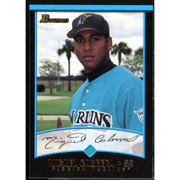 Miguel Cabrera UER Card 2001 Bowman #299