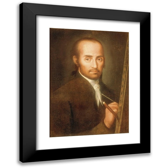 Miguel Rudecindo Contreras 11x14 Black Modern Framed Museum Art Print Titled - Portrait of Jose De Ibarra