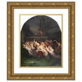 thumbnail image 1 of Mihael Stroj 12x14 Gold Ornate Wood Frame and Double Matted Museum Art Print Titled - Vilinski Ples, 1 of 4