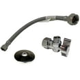 thumbnail image 1 of Miiflex 4AQP12B, Silver Stainless Steel 1/2 in Angle Shut Off Valve, 1 of 7