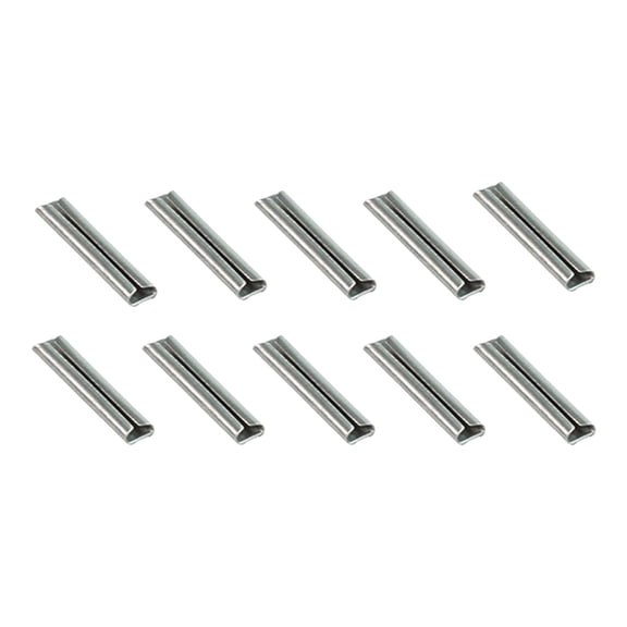 Miiottaa 10Pcs HO Scale Locomotive Rail Connectors Heavy Duty Iron Bridge Track Accessory
