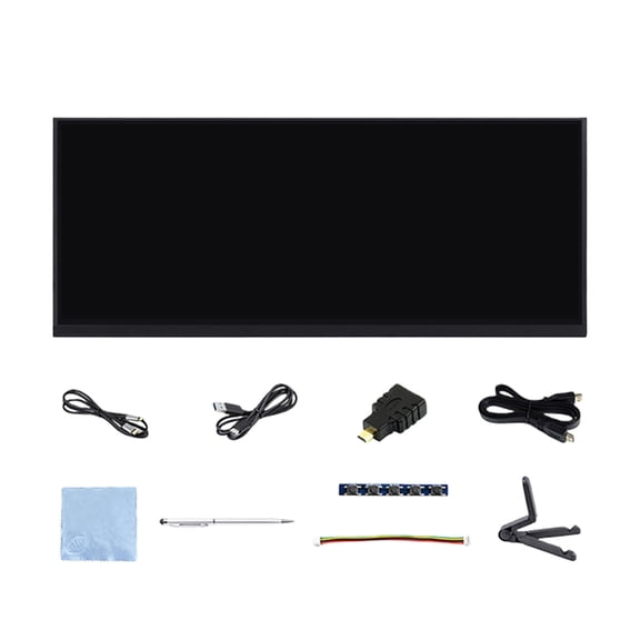 Miiottaa 12.3inch Rectangle Touchable Display 1920x720 Resolution LCD Screen Panel 10 Point Touchable