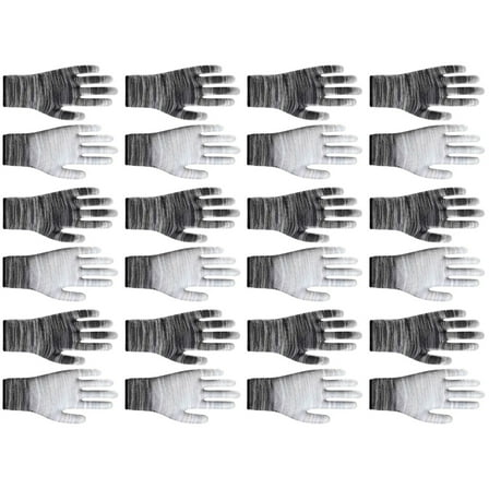 Miiottaa 12 Pairs Waterproof Gloves for Gardening Fishing Warehouse Breathable Latex Coated Safety Work Gloves