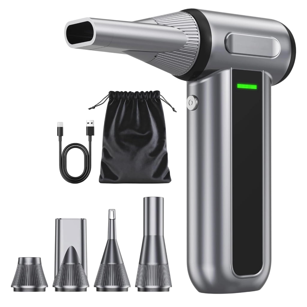 Miiottaa 130000RPM Rechargeable Air Duster With Strong Suction For Electronics And Household Cleaning