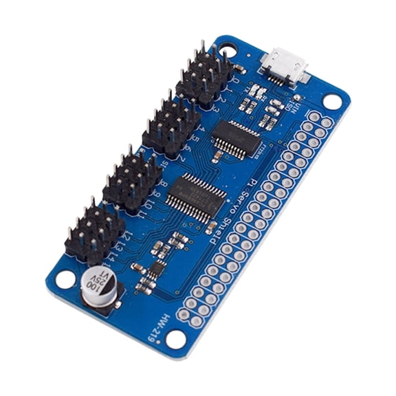 Miiottaa 16 Way 12-Bit I2C Interfaces PWM Servo Motor Controller Board for and DIY Robots