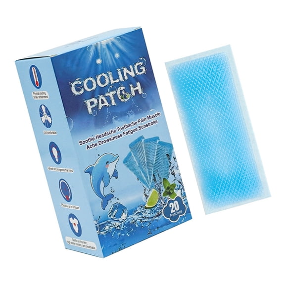 Miiottaa 20Pcs Portable Cooling Gel Pads For Adult Summer Heat Safe Gentle On Skin