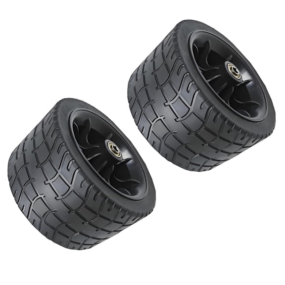 Miiottaa 2PCS Heavy Duty Beach Cart Wheel Double Ball Bearing All Terrain Utility Vehicle Accessories Replacement 7Inch Wheels