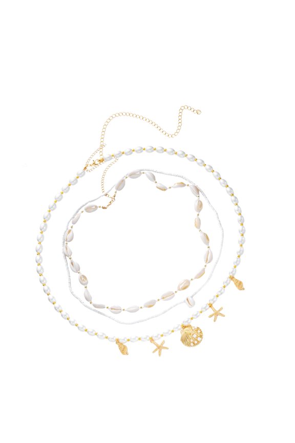 3Pcs Ocean Inspired Belly Button Waist Chains With Shell Pendants Belly Chain