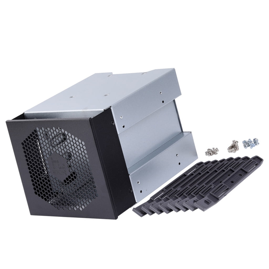 Miiottaa 4 Bay 3.5inch Hard Drive Cage Desktop Computer Case Optically Drive Position