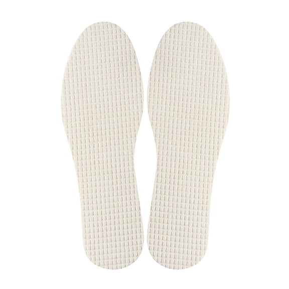 Miiottaa 4 Pairs Terry Cloth Lined Barefoot Insoles for Odor Control and Sweaty Feet