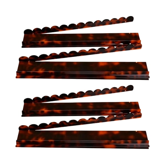 Miiottaa 4Pcs Shell Pattern Acrylic Mahjong Tile Pusher Rack For Card Game