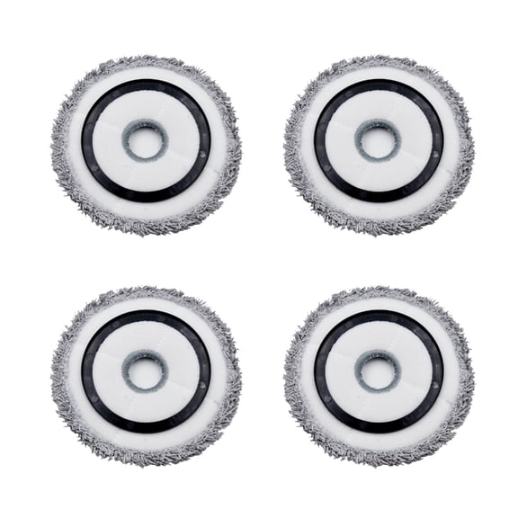 Miiottaa 4pcs Reusable Cleaning Pads For Vacuum Cleaners 360 Degree Rotation Mop Pads