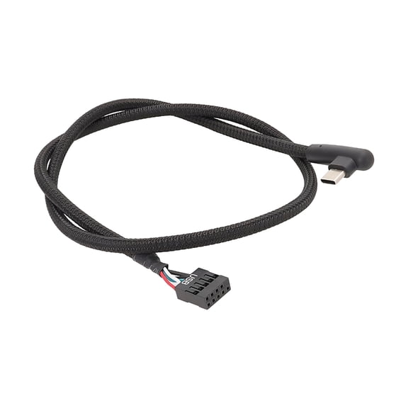 Miiottaa 50cm USB 9 Pin to Type C Transition Cable for Circuit Board Header Special Arrangement 50cm