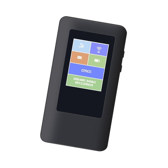 Miiottaa 5G Wireless Travel Router With Bright Color ScreenMobile Hotspot Connection Multiple Devices Simultaneously